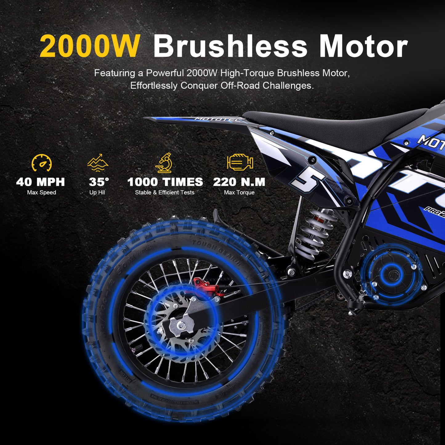 MotoTec 60v 3000w Gen 2 (Red/Black)
