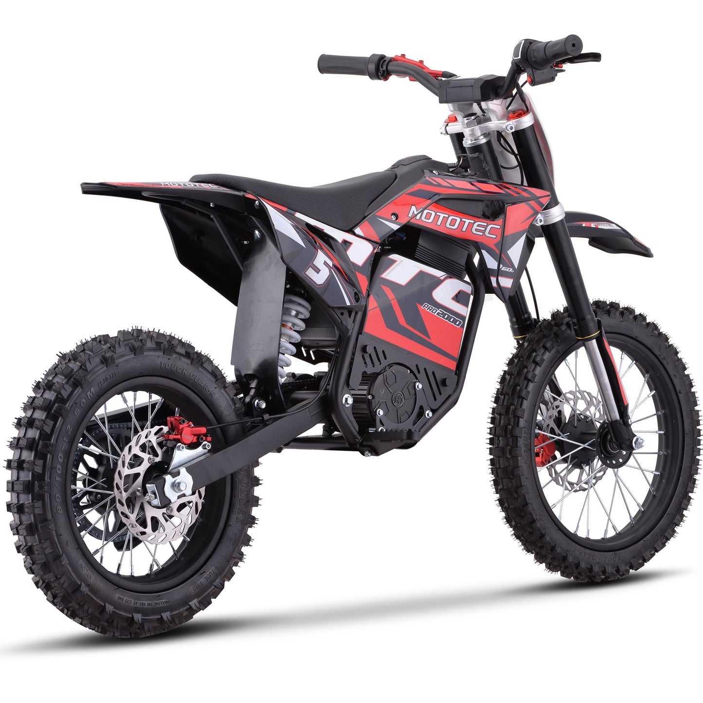 MotoTec 60v 2000w E-Bike (Red)