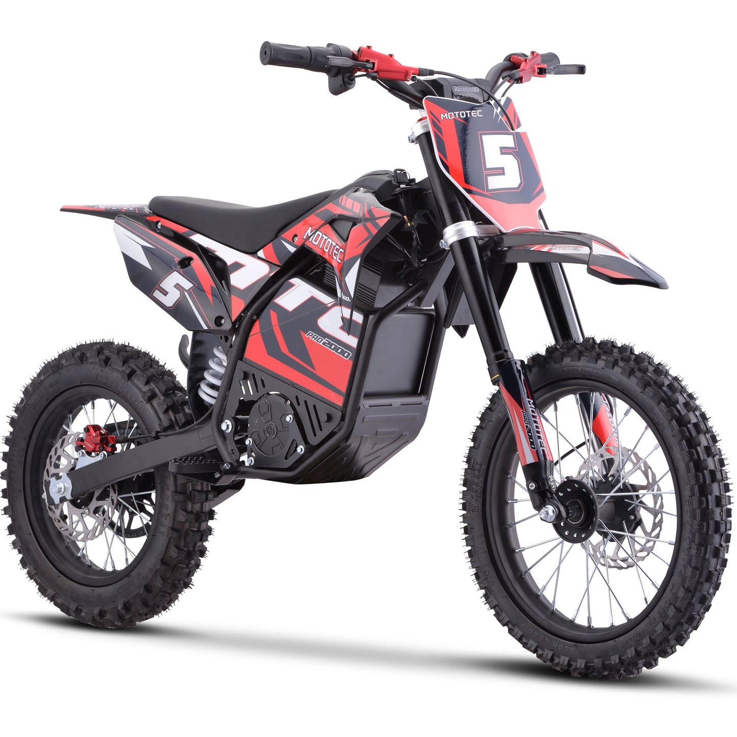 MotoTec 60v 2000w E-Bike (Red)