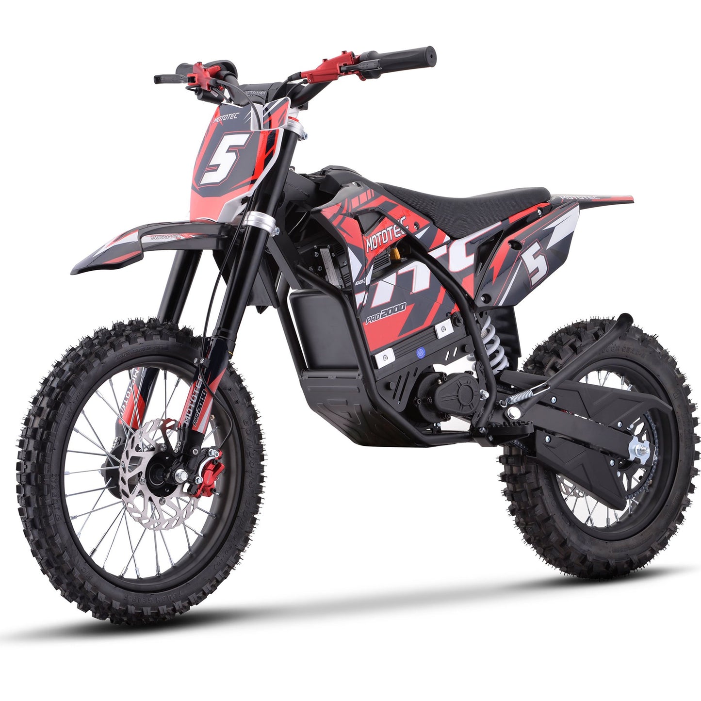 MotoTec 60v 2000w E-Bike (Red)