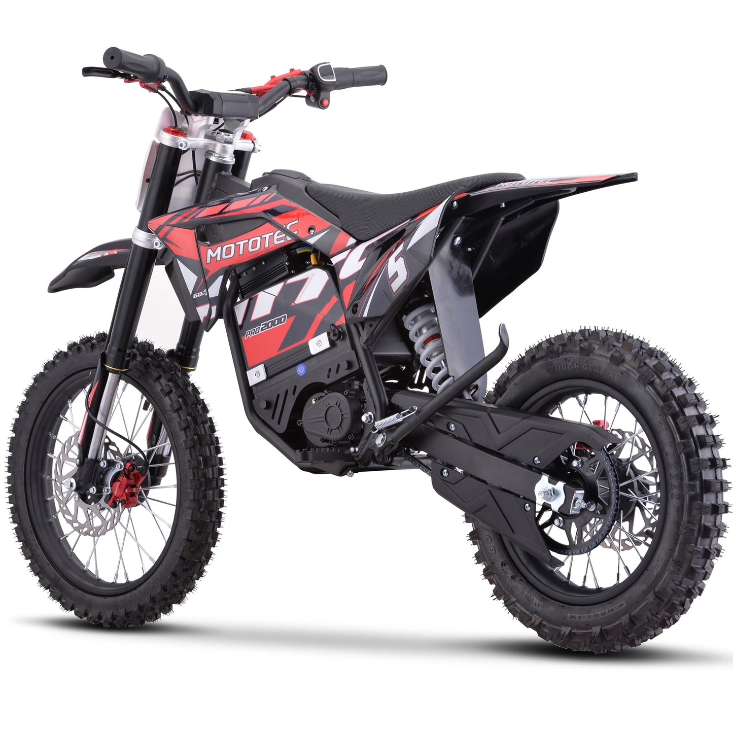 MotoTec 60v 2000w E-Bike (Red)