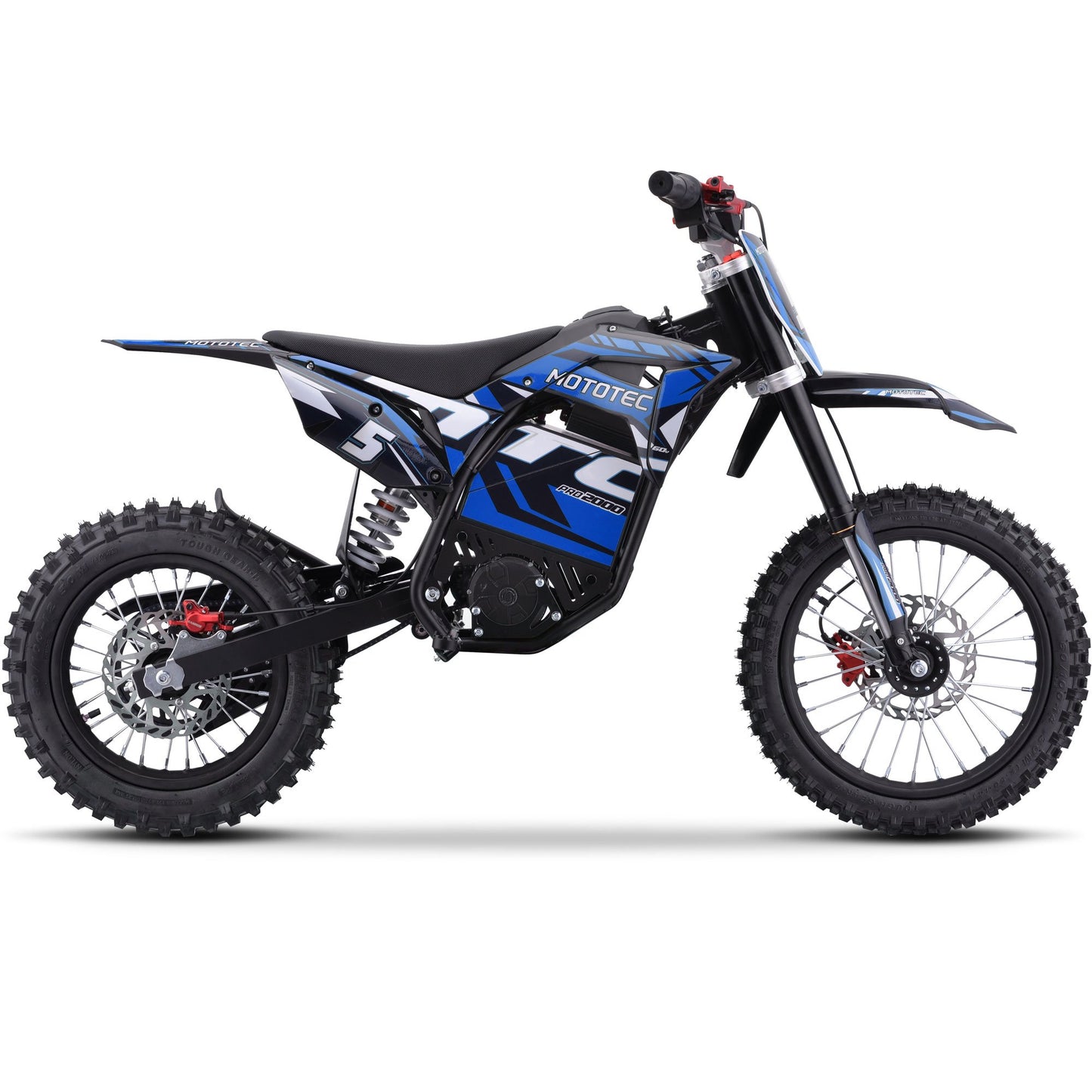 MotoTec 60v 2000w E-Bike (Blue)    *In stock on 10/26*