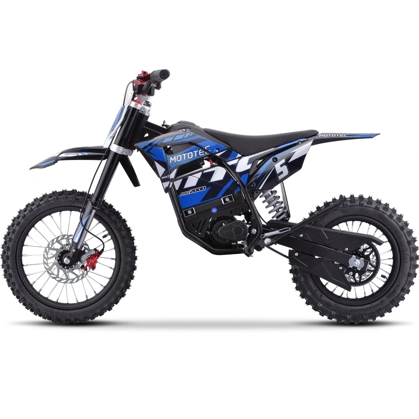 MotoTec 60v 2000w E-Bike (Blue)    *In stock on 10/26*