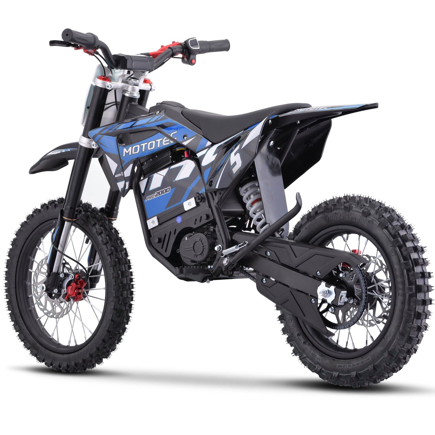 MotoTec 60v 2000w E-Bike (Blue)    *In stock on 10/26*