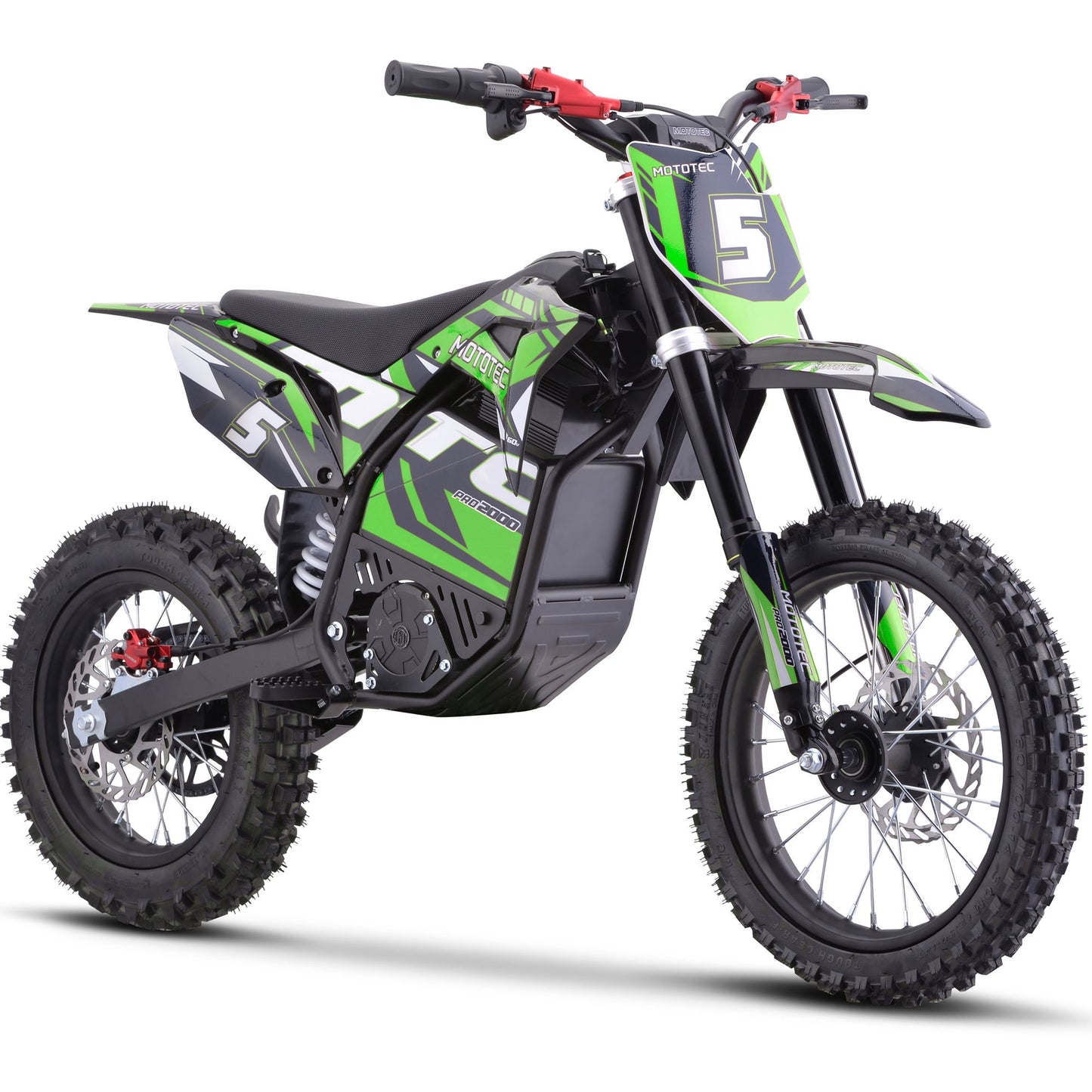 MotoTec 60v 2000w E-Bike (Green)   *In stock on 10/26*