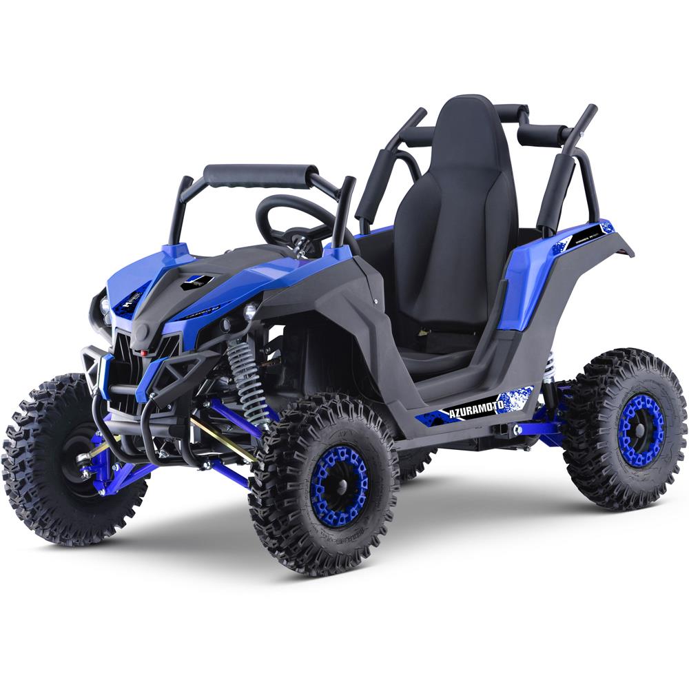 MotoTec Raider Kids UTV 48v 1200w Full Suspension (Blue)