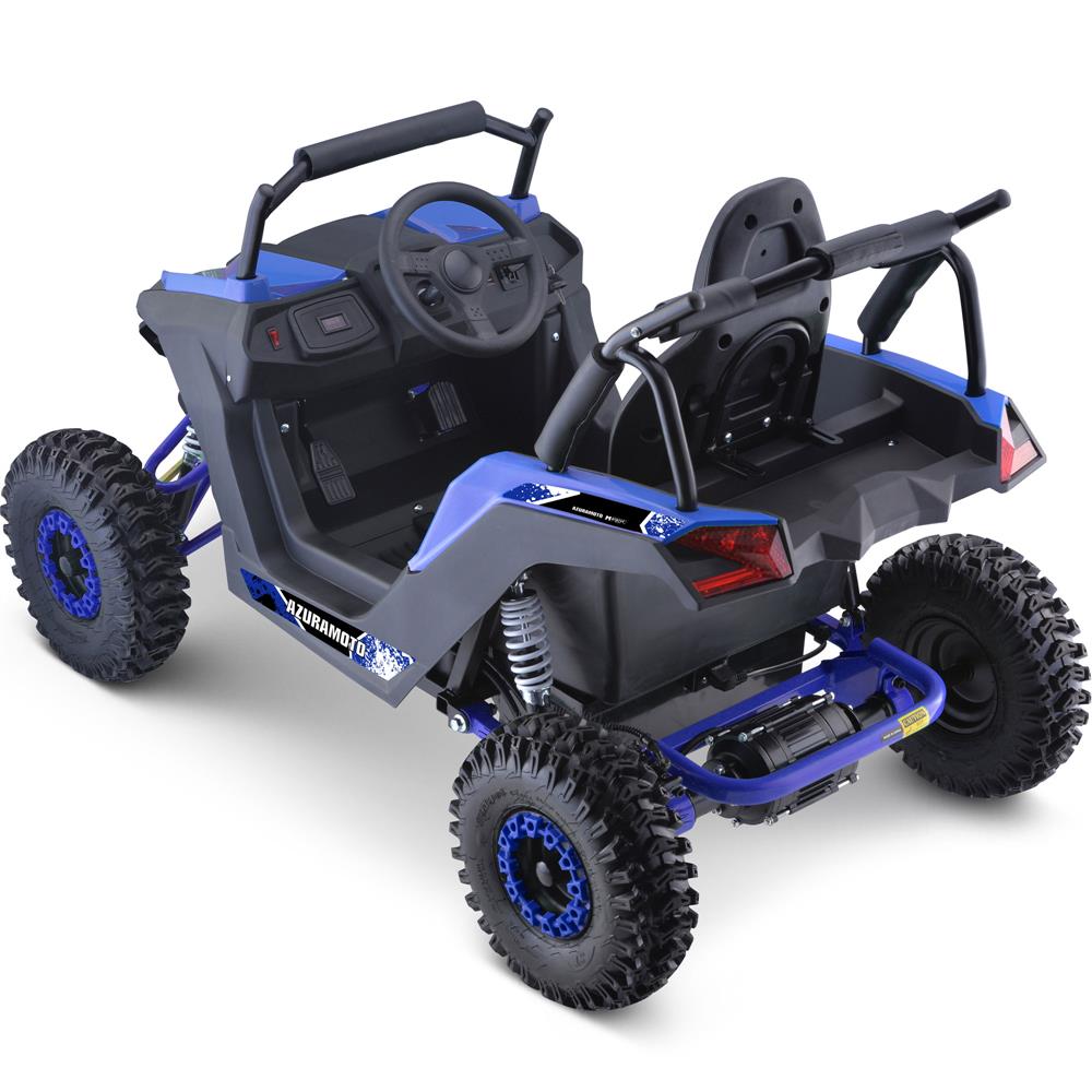 MotoTec Raider Kids UTV 48v 1200w Full Suspension (Blue)