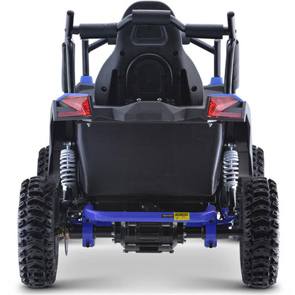 MotoTec Raider Kids UTV 48v 1200w Full Suspension (Blue)