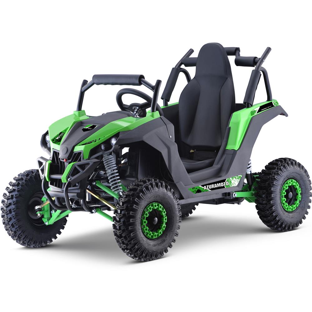 MotoTec Raider Kids UTV 48v 1200w Full Suspension (Green)