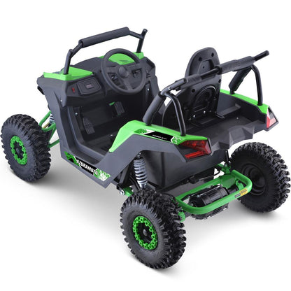 MotoTec Raider Kids UTV 48v 1200w Full Suspension (Green)