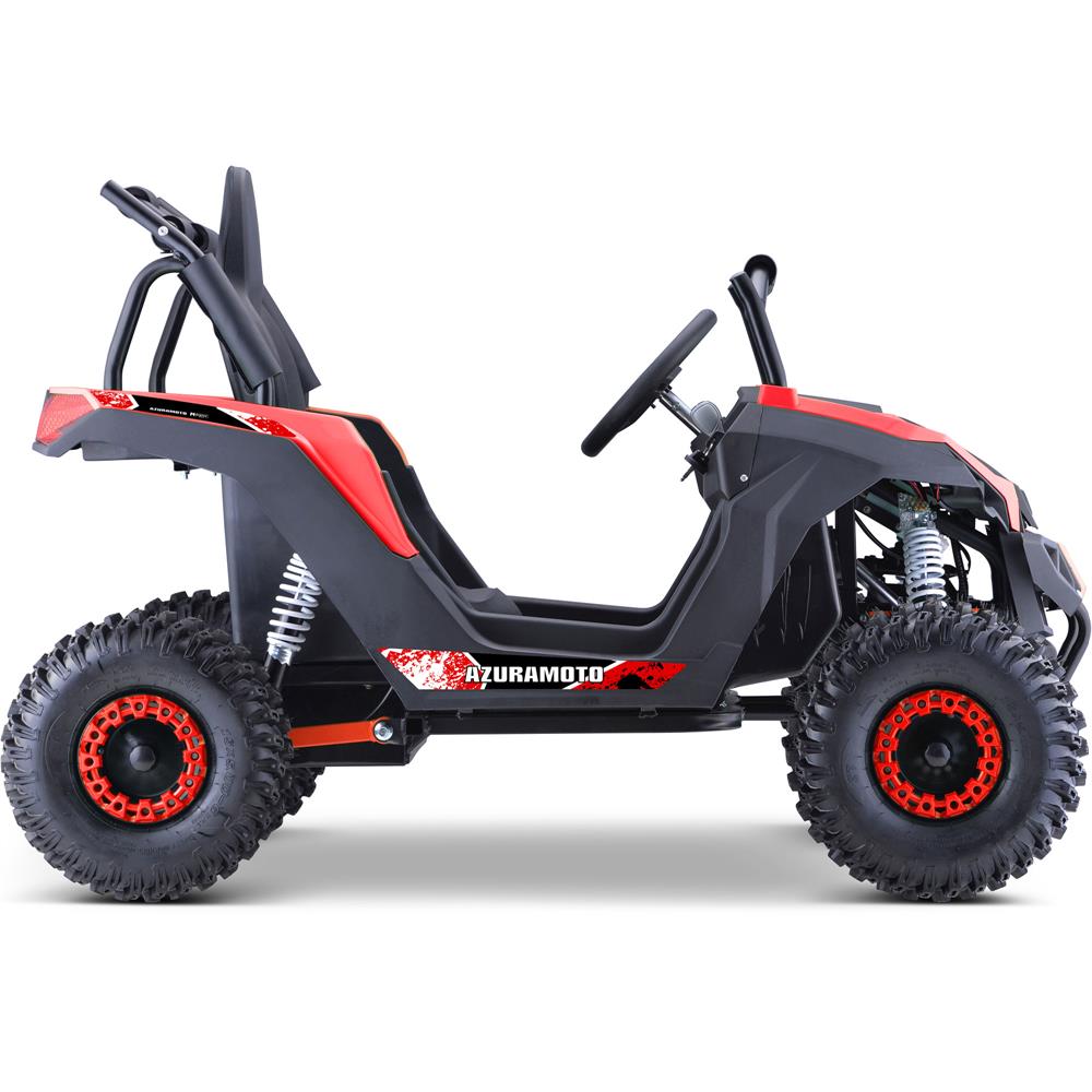 MotoTec Raider Kids UTV 48v 1200w Full Suspension (Red)